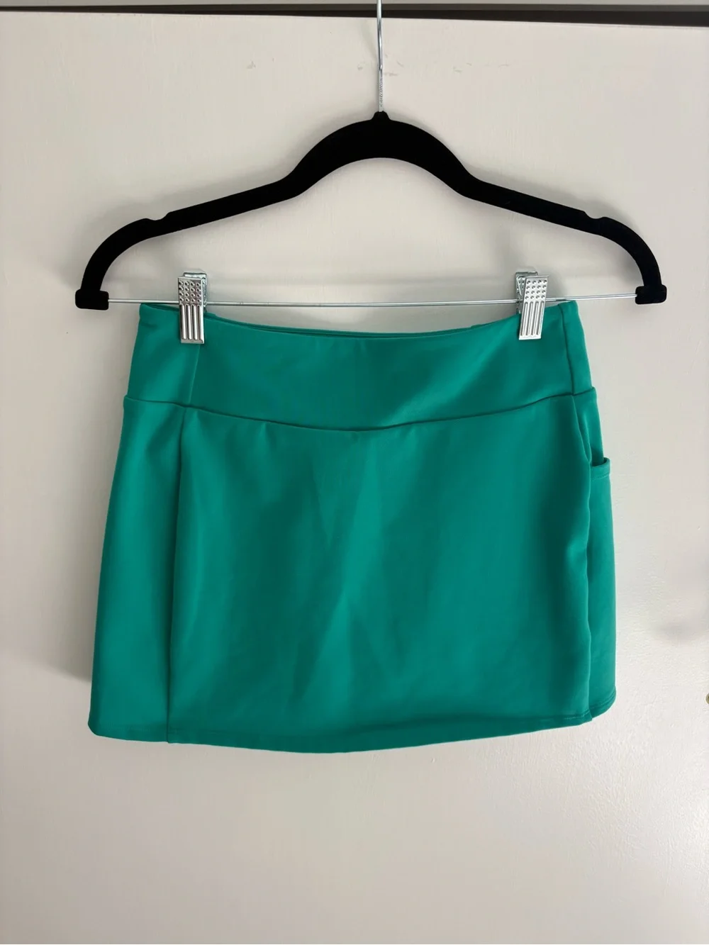 ALO Yoga Teal Athletic Mini Skort with Side Pocket